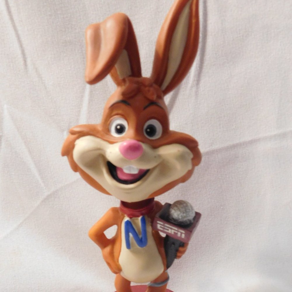 NESQUIK BUNNY BOBBLEHEAD WITH ESPN MICROPHONE